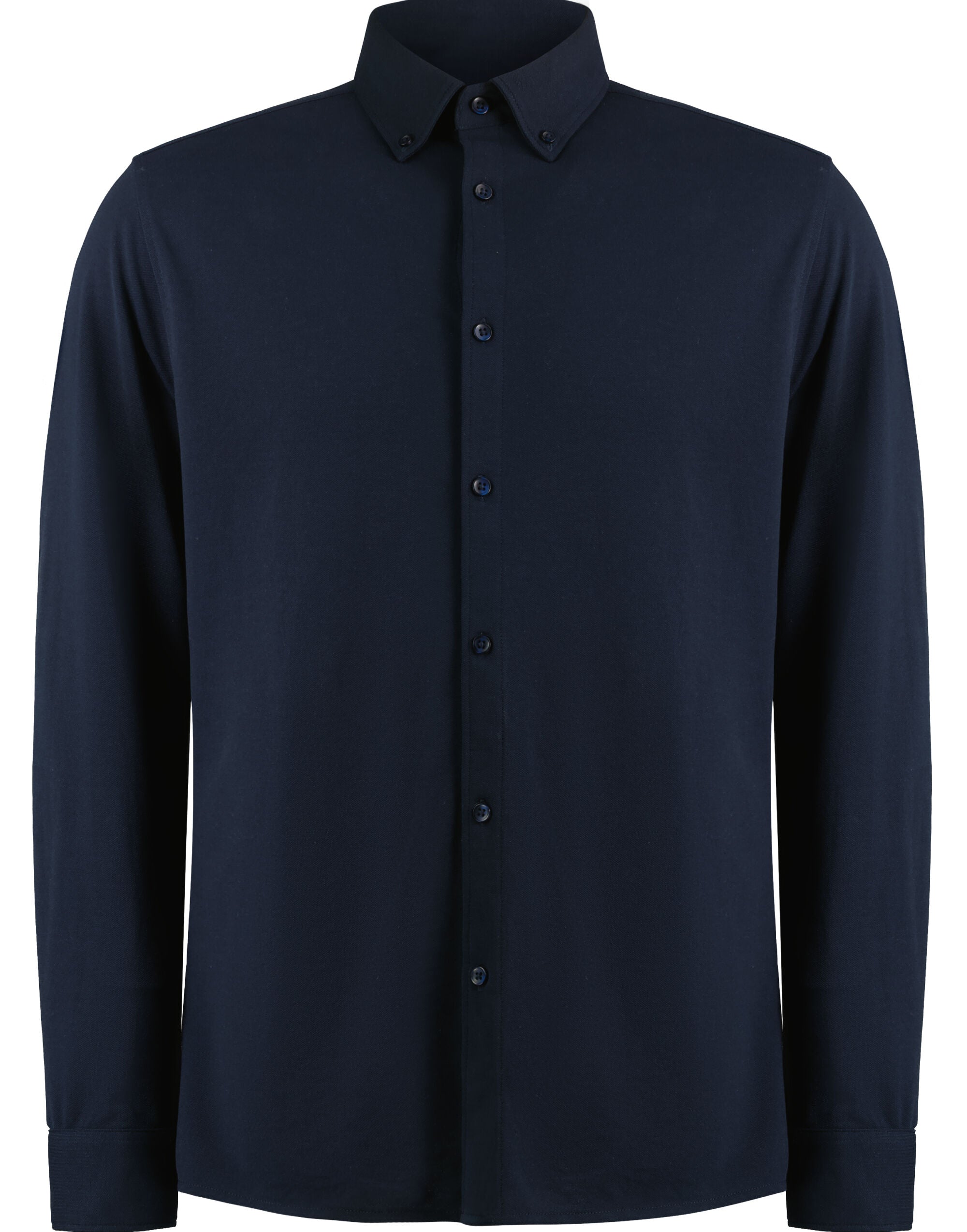 Kustom Kit Mens LS Superwash Pique Shirt KK143 - Navy - Customisable Shirts