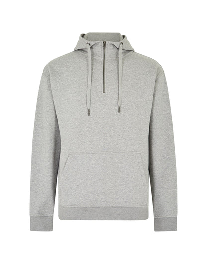 Kustom Kit Regular Fit 14 Zip Hoodie KK336 - Heather Grey - Customisable Hoodies
