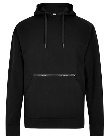 Kustom Kit Regular Fit Pique Hoodie KK338 - Black - Customisable Hoodies
