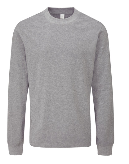 Mantis Unisex EShort Sleeveential Organic LS T M06 - Heather Grey Melange - Customisable T-Shirts
