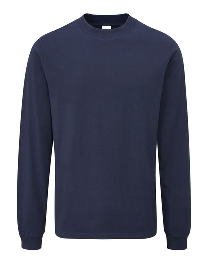 Mantis Unisex EShort Sleeveential Organic LS T M06 - Navy - Customisable T-Shirts
