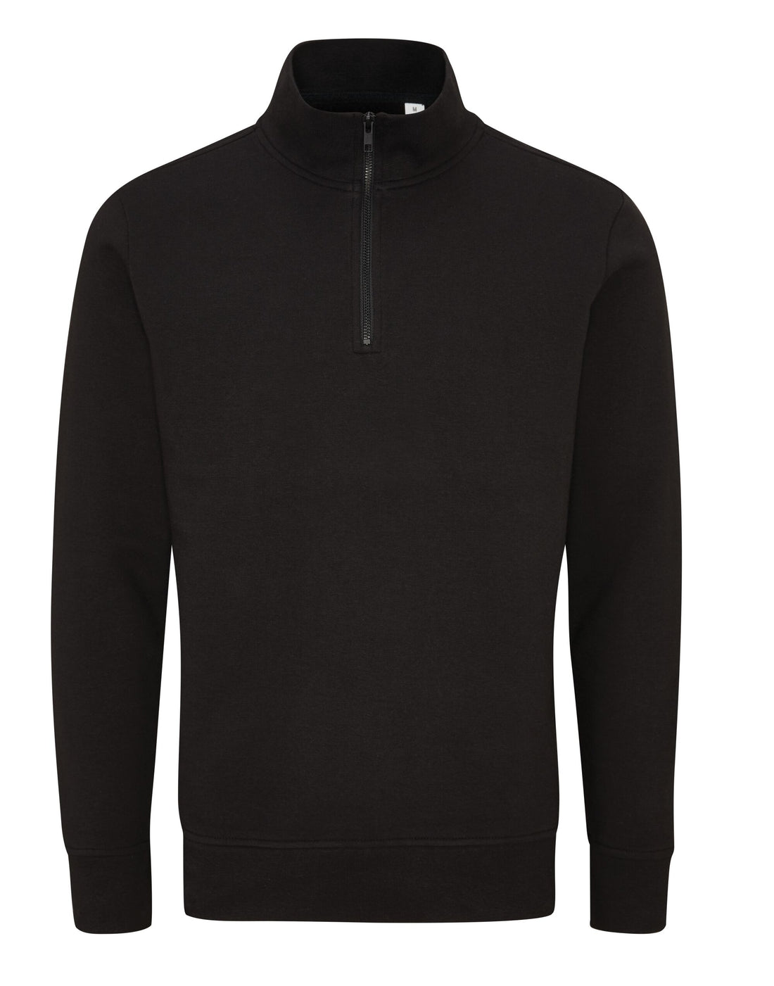 Mantis Unisex Organic 14 Zip Sweat M197 - Black - Customisable Sweatshirts