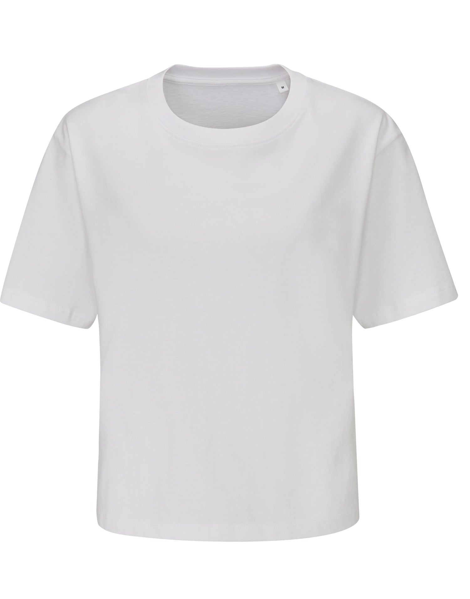 Mantis Womens Organic Cropped T M198 - White - Customisable T-Shirts
