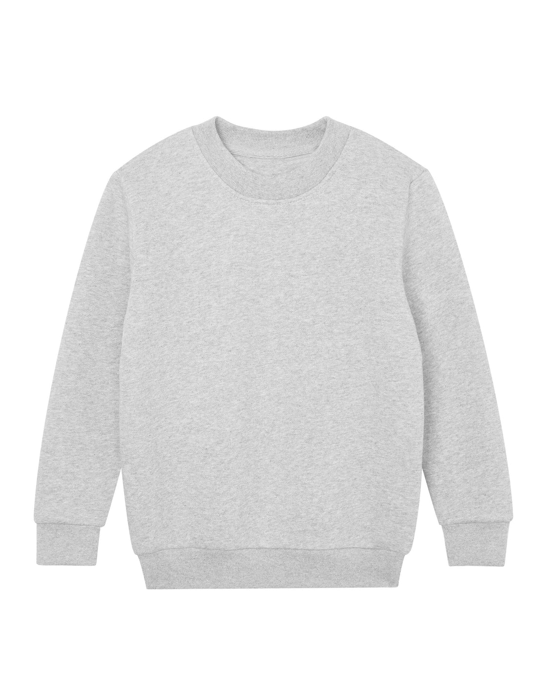 Mantis Kids Essential Organic Sweatshirt MK05 - Heather Grey Melange - Customisable Sweatshirts