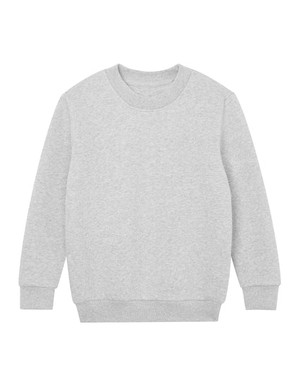 Mantis Kids Essential Organic Sweatshirt MK05 - Heather Grey Melange - Customisable Sweatshirts