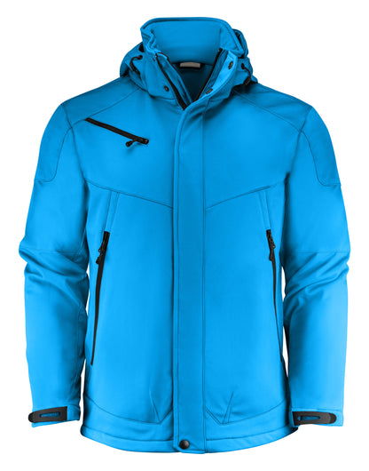 Printer Essentials Men Skeleton Softshel pe2261035 - Ocean Blue - Customisable Outerwear