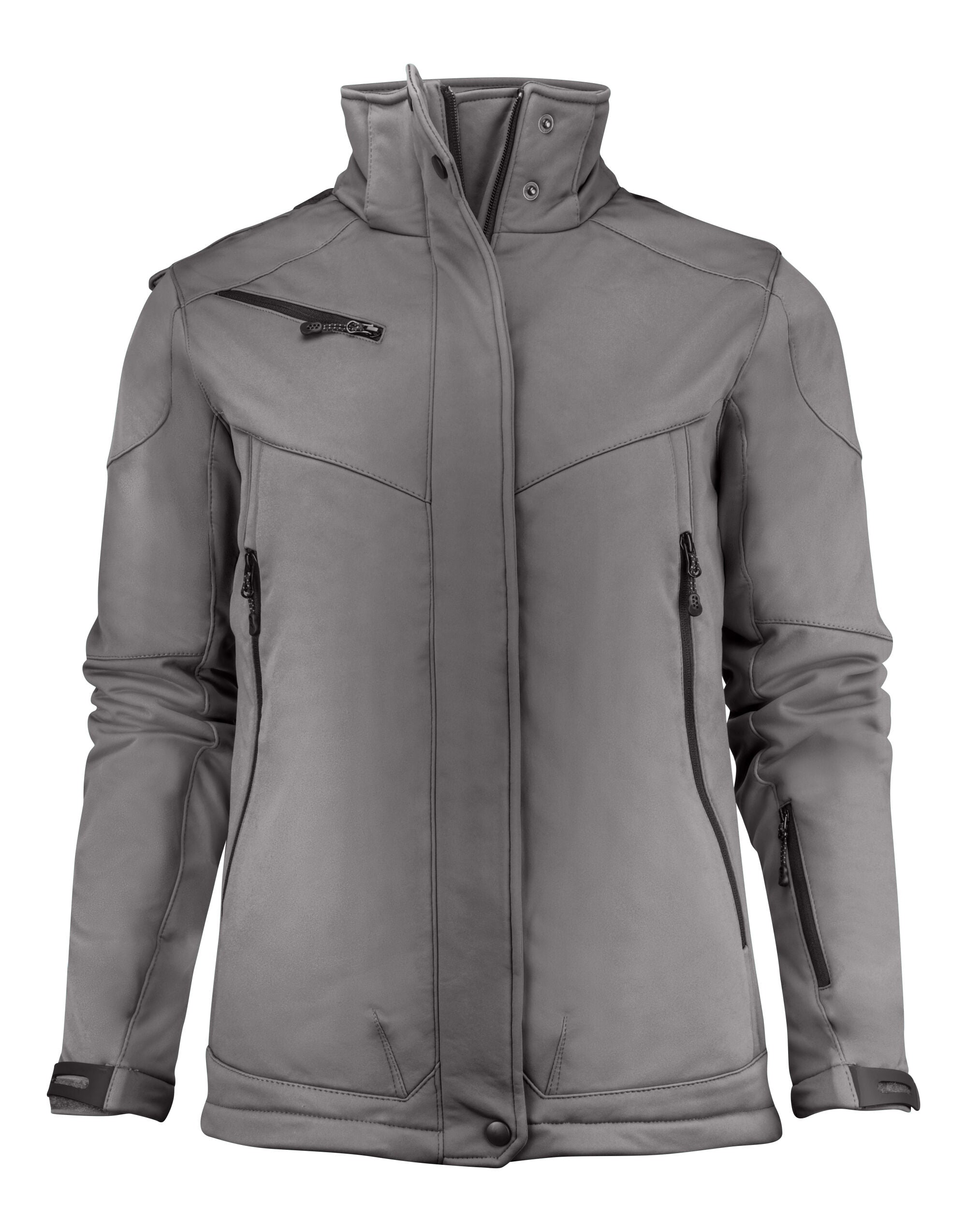 Printer Ladies Skeleton Softshell Jacket PE2261041 - Steel Grey - Customisable Softshell Jacket