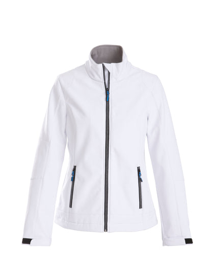 Printer Ladies Trial Softshell Jacket PE2261045 - White - Customisable Softshell Jacket
