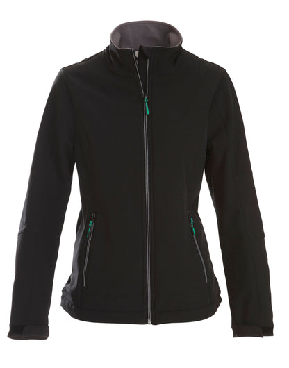 Printer Ladies Trial Softshell Jacket PE2261045 - Black - Customisable Softshell Jacket