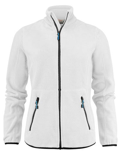 Printer Ladies Speedway Fleece Jacket PE2261501 - White - Customisable Jackets