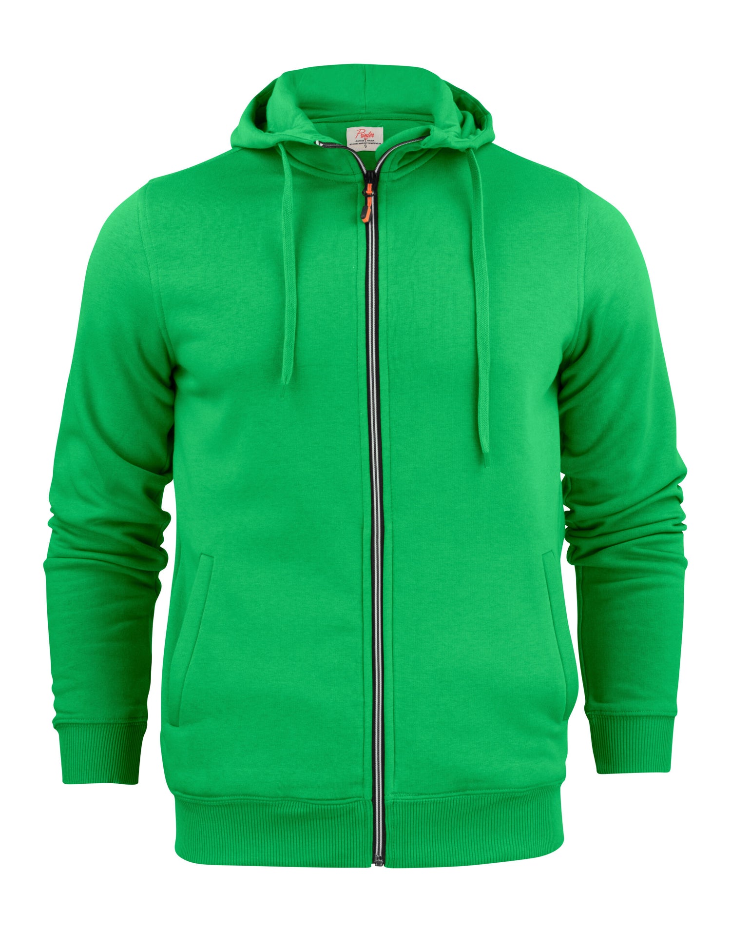 Printer Mens Overhead Full Zip Hoodie PE2262051 - Fresh Green - Customisable Hoodies