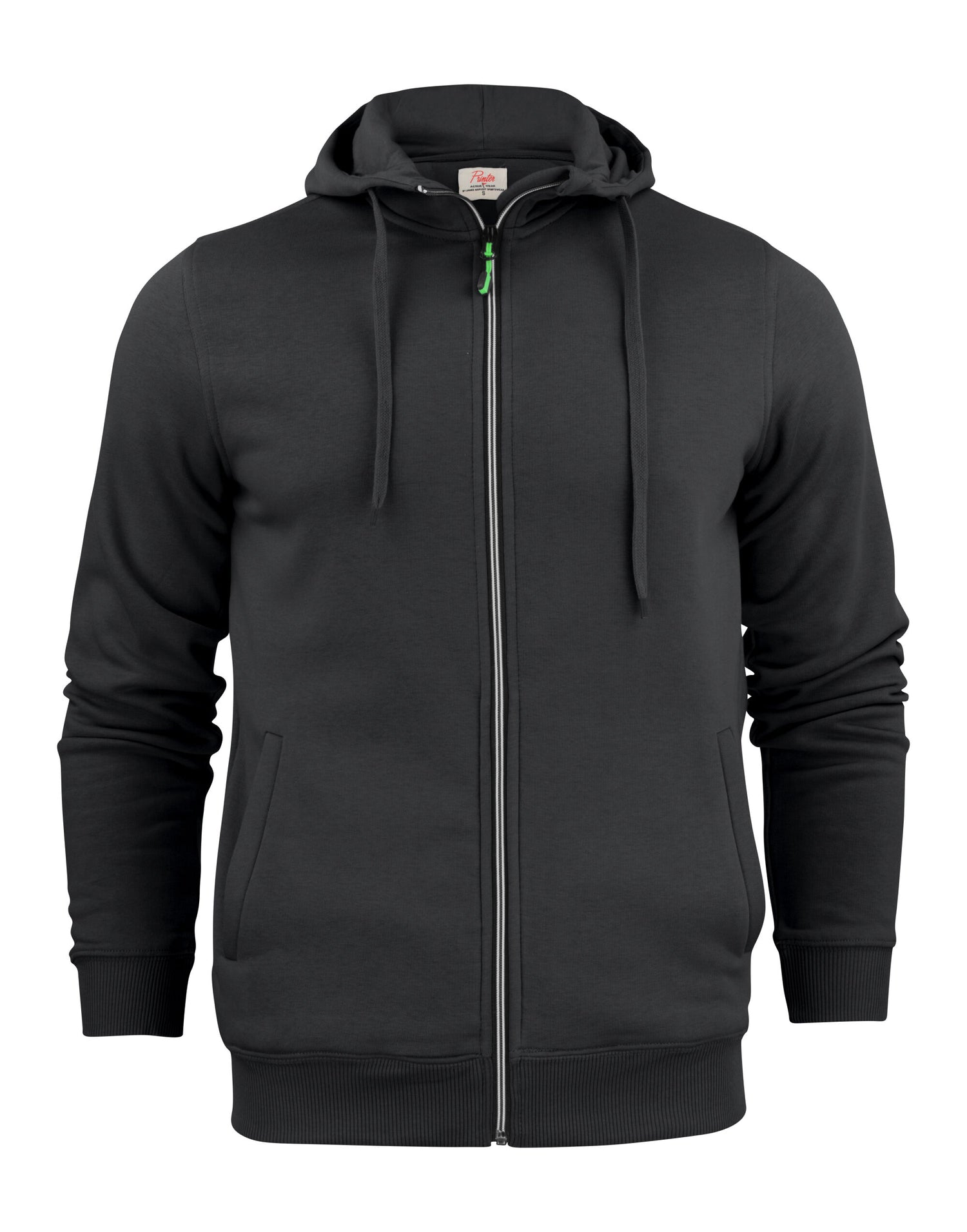 Printer Mens Overhead Full Zip Hoodie PE2262051 - Black - Customisable Hoodies