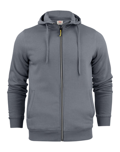 Printer Mens Overhead Full Zip Hoodie PE2262051 - Steel Grey - Customisable Hoodies