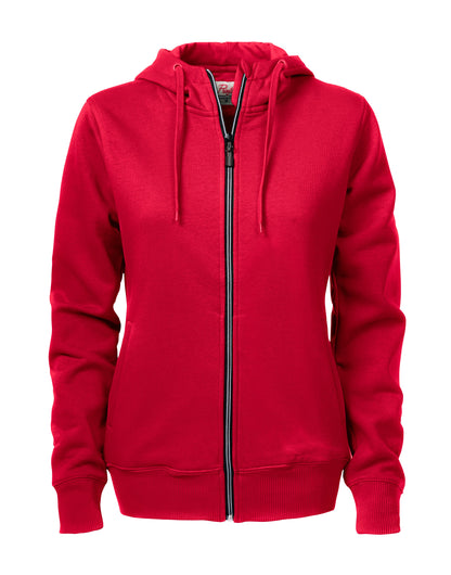 Printer Ladies Overhead Full Zip Hoody PE2262052 - Grey Melange - Customisable Sweatshirts
