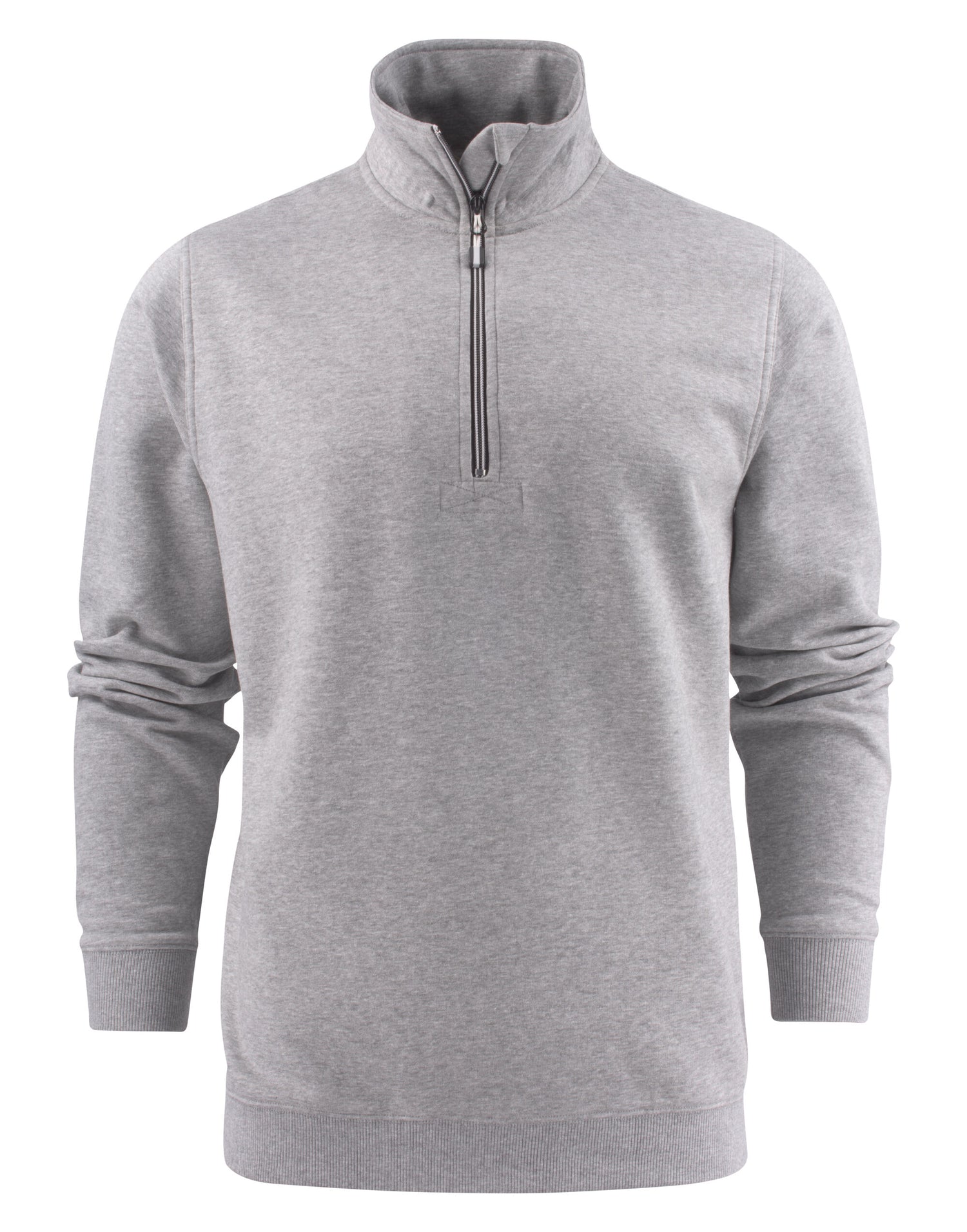 Printer Mens Rounders RXS 12 Zip PE2262053 - Grey Melange - Customisable Sweatshirts