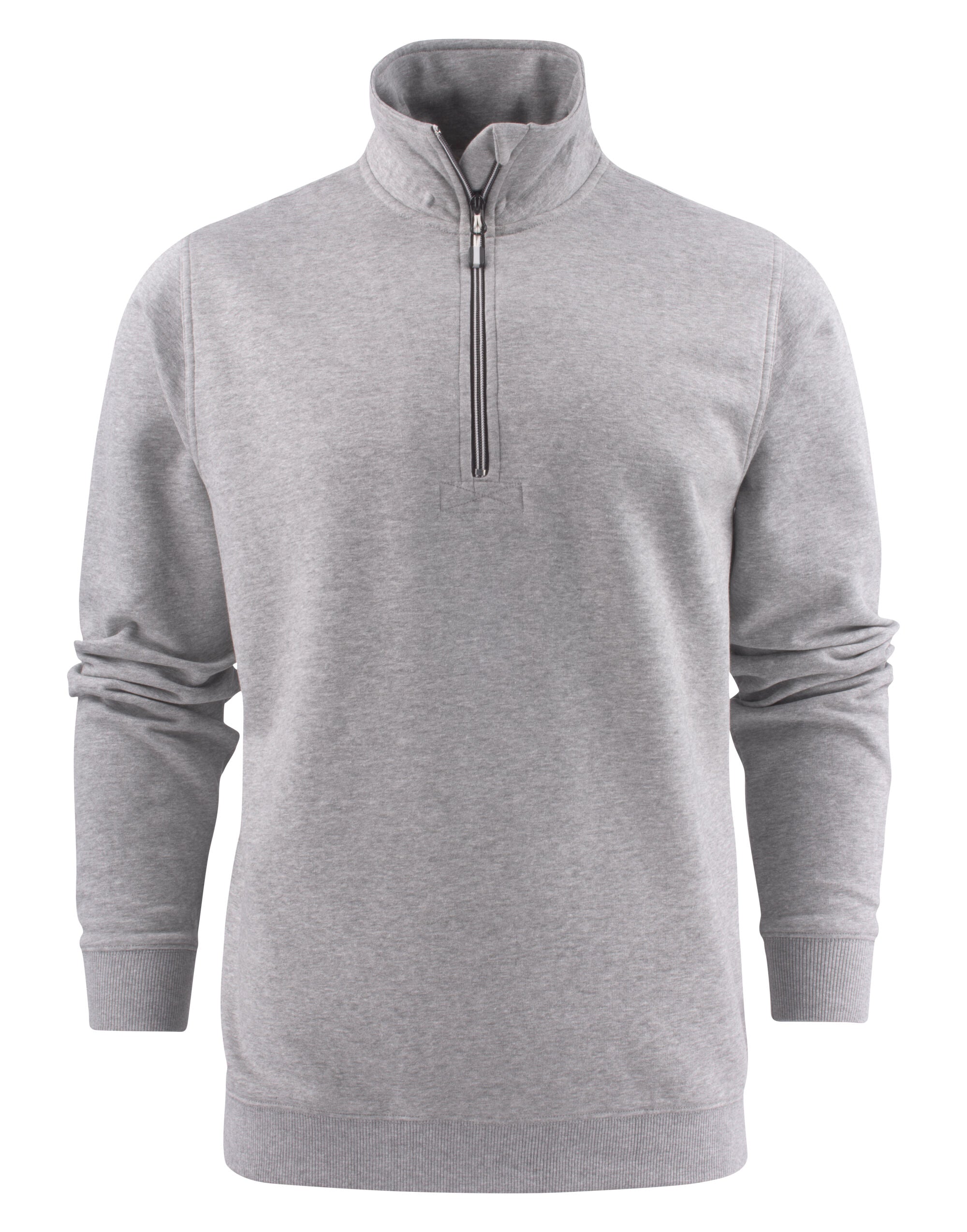 Printer Mens Rounders RXS 12 Zip PE2262053 - Grey Melange - Customisable Sweatshirts