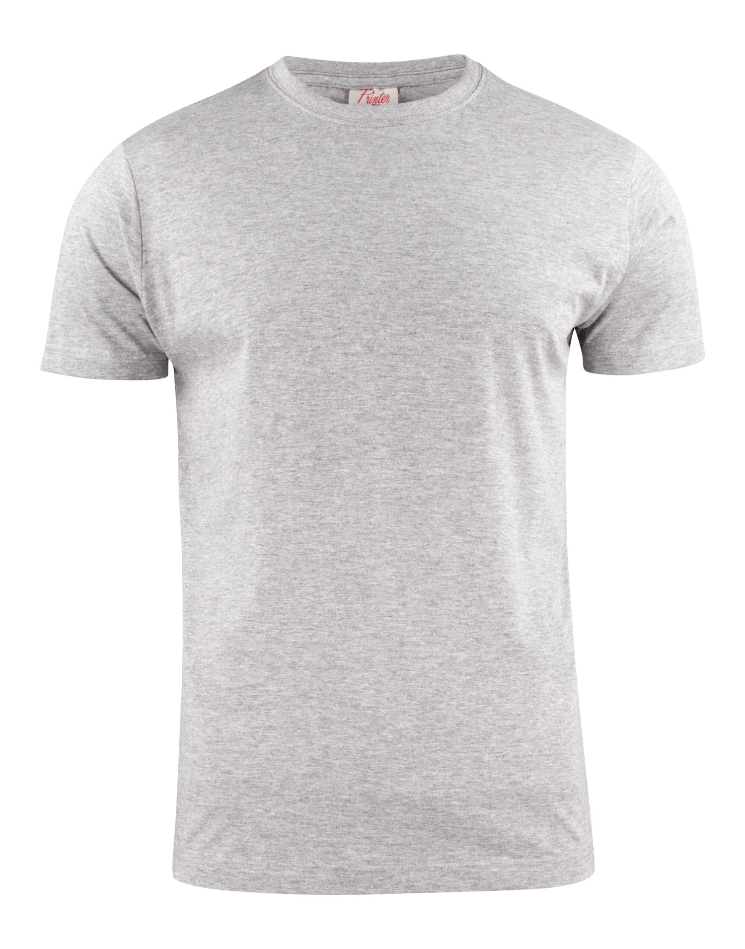 Printer Mens Heavy T Shirt PE2264020 - Grey Melange - Customisable T-Shirts