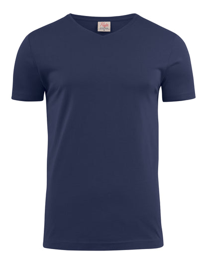 Printer Mens Heavy V T Shirt PE2264024 - Navy - Customisable T-Shirts