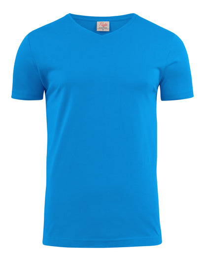 Printer Mens Heavy V T Shirt PE2264024 - Ocean Blue - Customisable T-Shirts