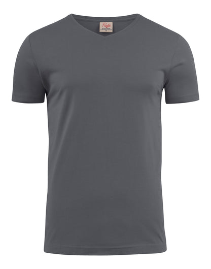 Printer Mens Heavy V T Shirt PE2264024 - Steel Grey - Customisable T-Shirts