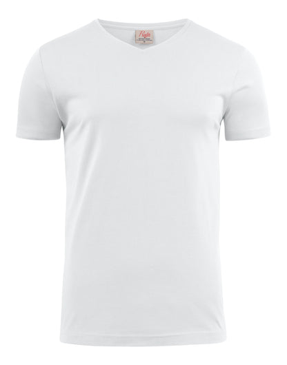 Printer Mens Heavy V T Shirt PE2264024 - White - Customisable T-Shirts