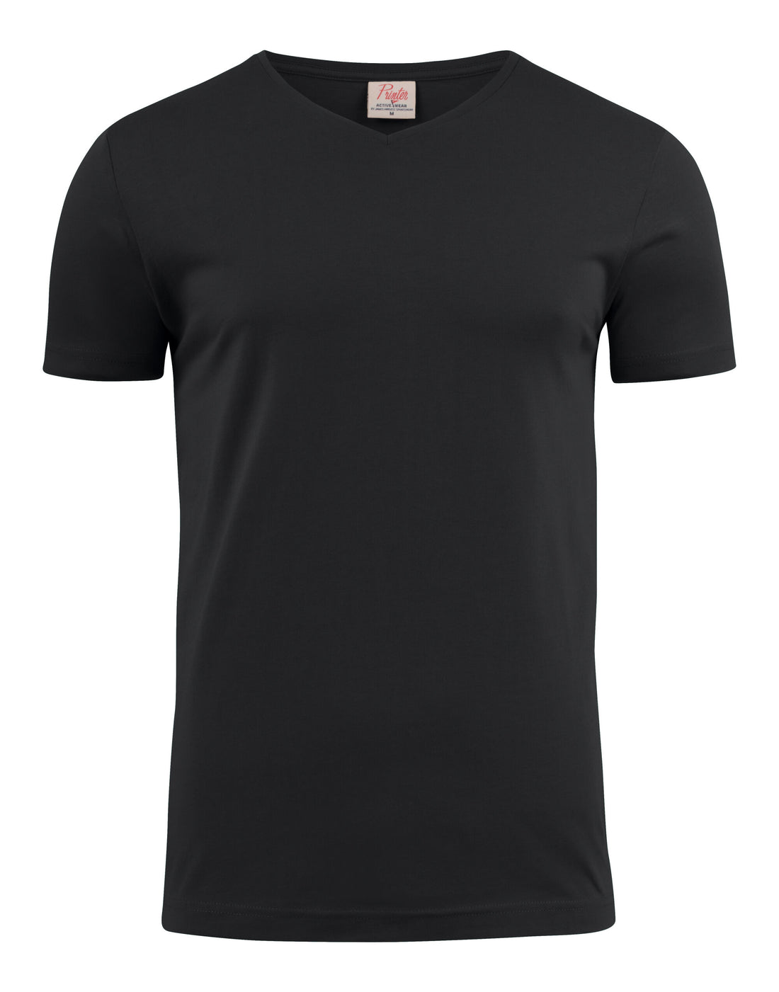 Printer Mens Heavy V T Shirt PE2264024 - Black - Customisable T-Shirts