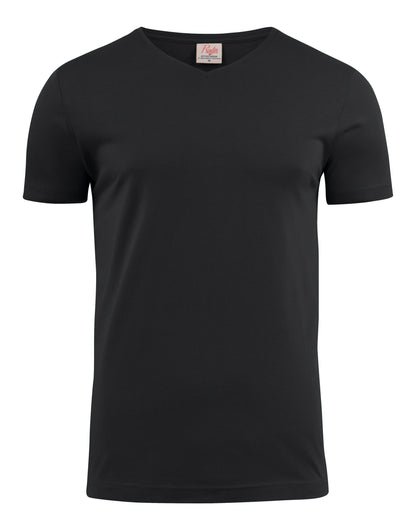 Printer Mens Heavy V T Shirt PE2264024 - Black - Customisable T-Shirts