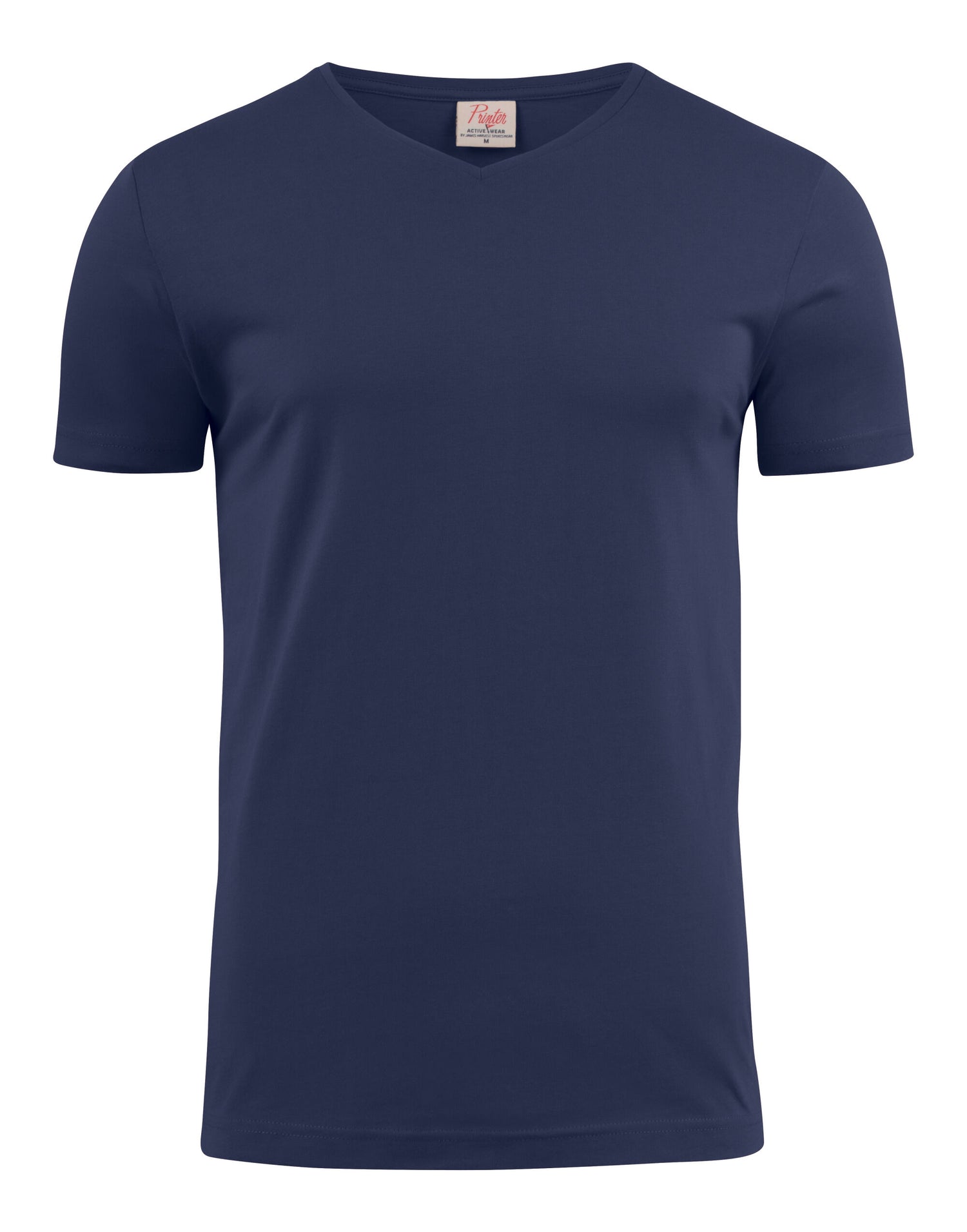 Printer Mens Heavy V T Shirt PE2264024 - Dark Navy - Customisable T-Shirts