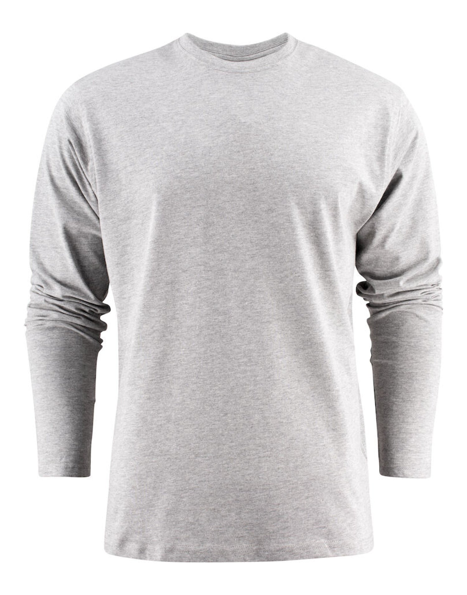 Printer EShort Sleeveentials Unisex Heavier Pro LS PE2264034 - Grey Melange - Customisable T-Shirts