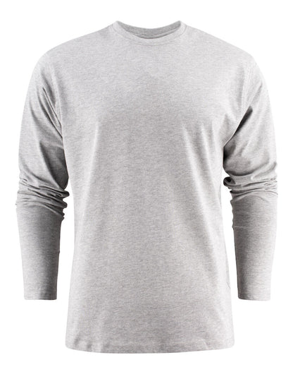 Printer EShort Sleeveentials Unisex Heavier Pro LS PE2264034 - Grey Melange - Customisable T-Shirts