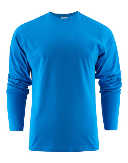 Printer EShort Sleeveentials Unisex Heavier Pro LS PE2264034 - Ocean Blue - Customisable T-Shirts