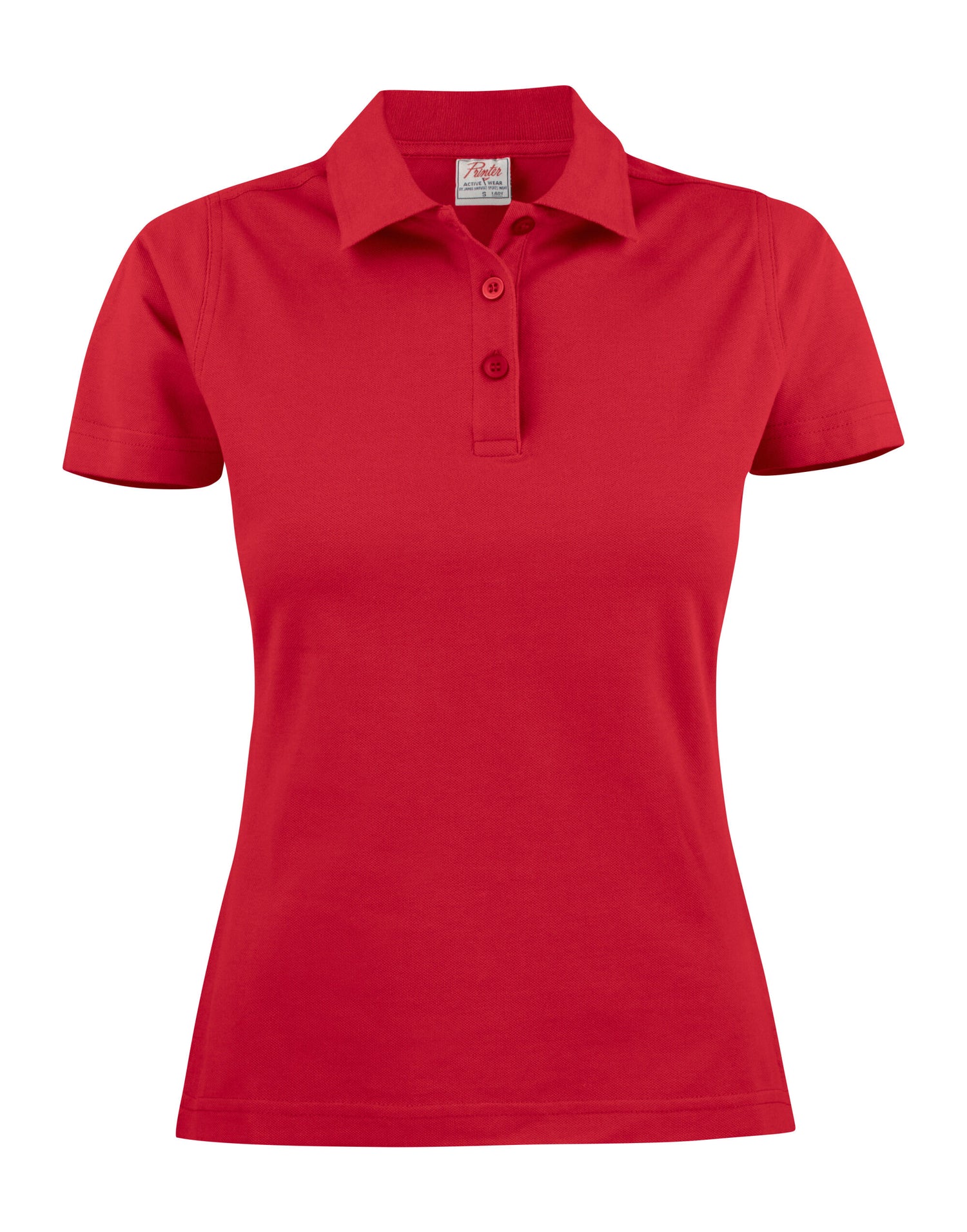 Printer Ladies Pique Surf Polo PE2265009 - Red - Customisable Polos