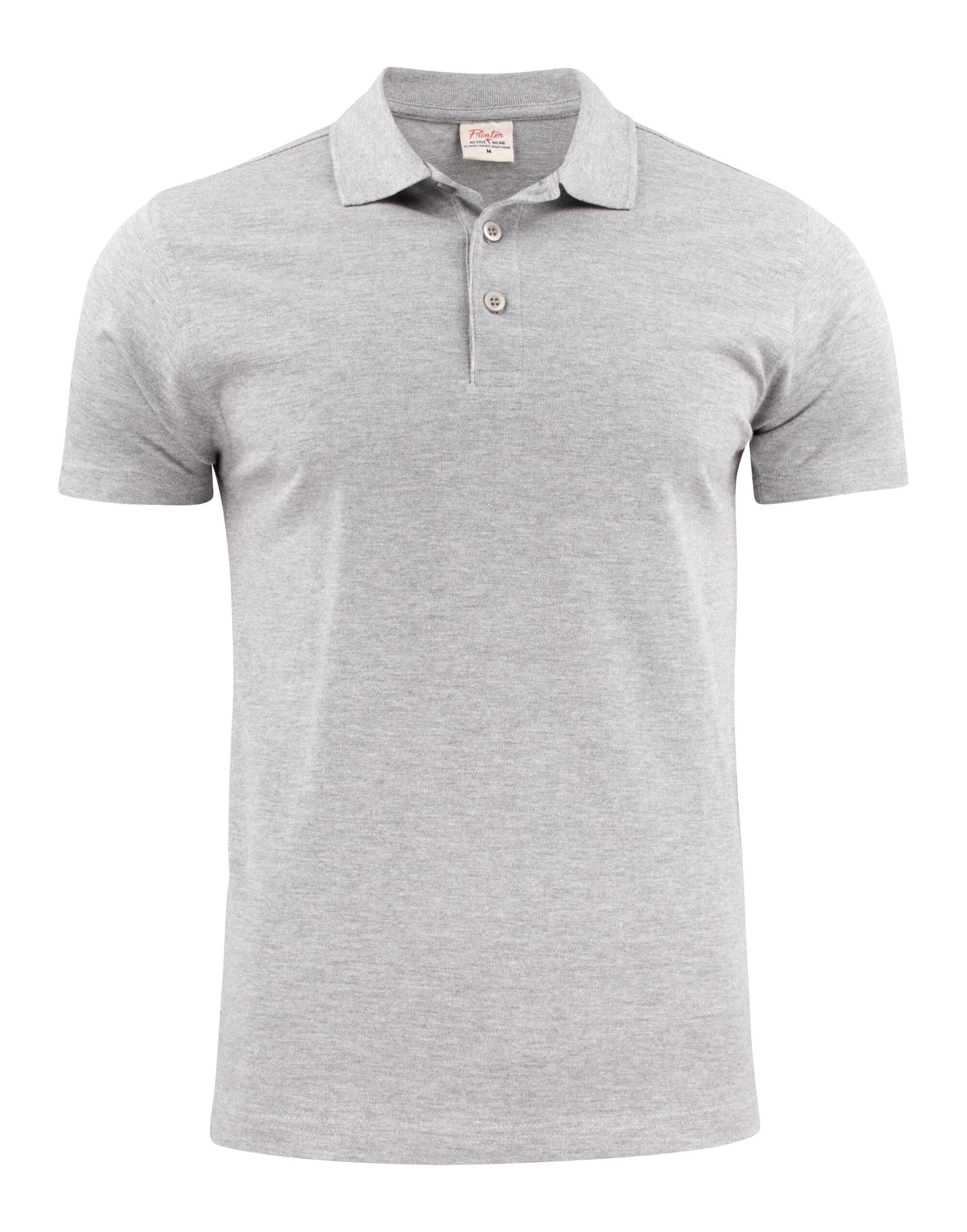 Printer Essentials Printer Mens Surf RSX Pique Polo PE2265016 - Grey Melange - Customisable Polos