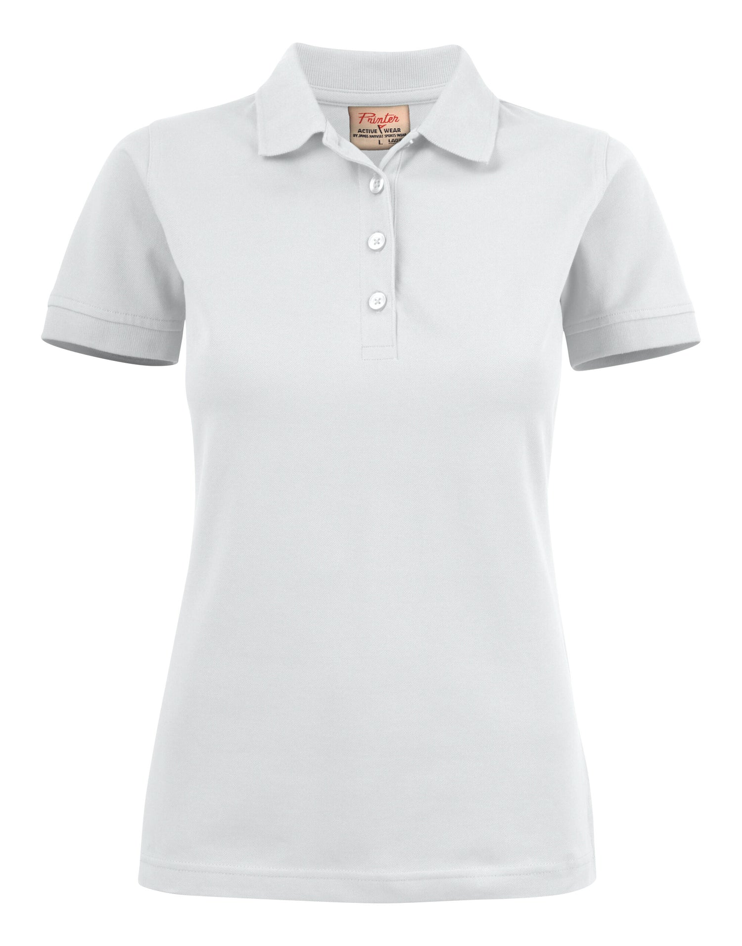 Printer Ladies Surf Stretch Polo PE2265021 - White - Customisable Polos