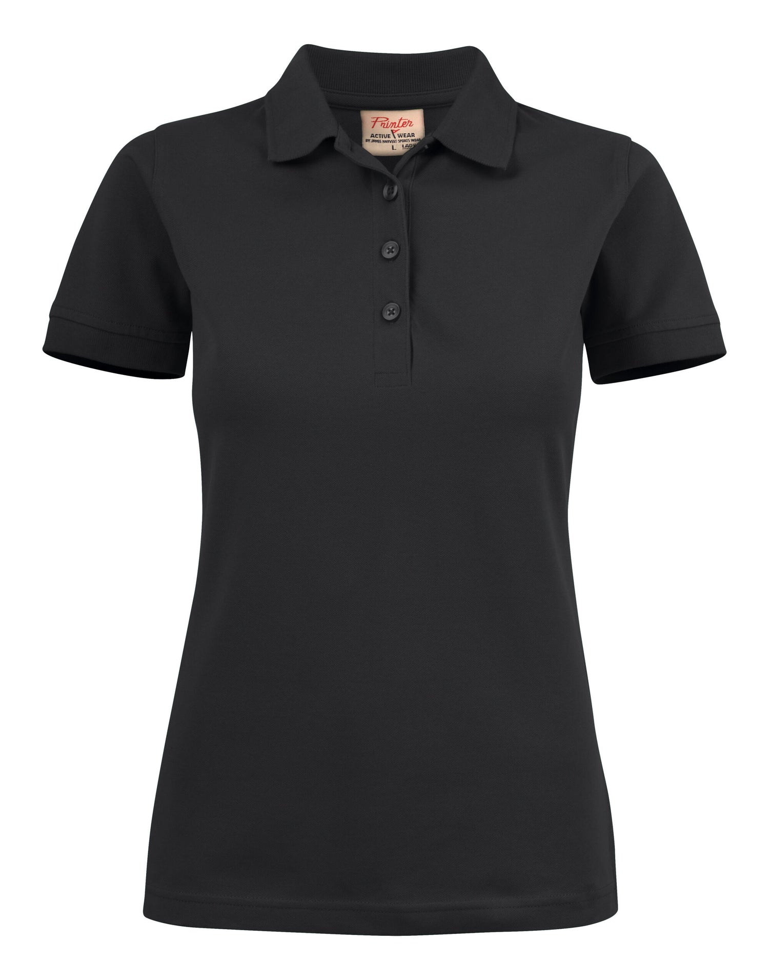 Printer Ladies Surf Stretch Polo PE2265021 - Black - Customisable Polos
