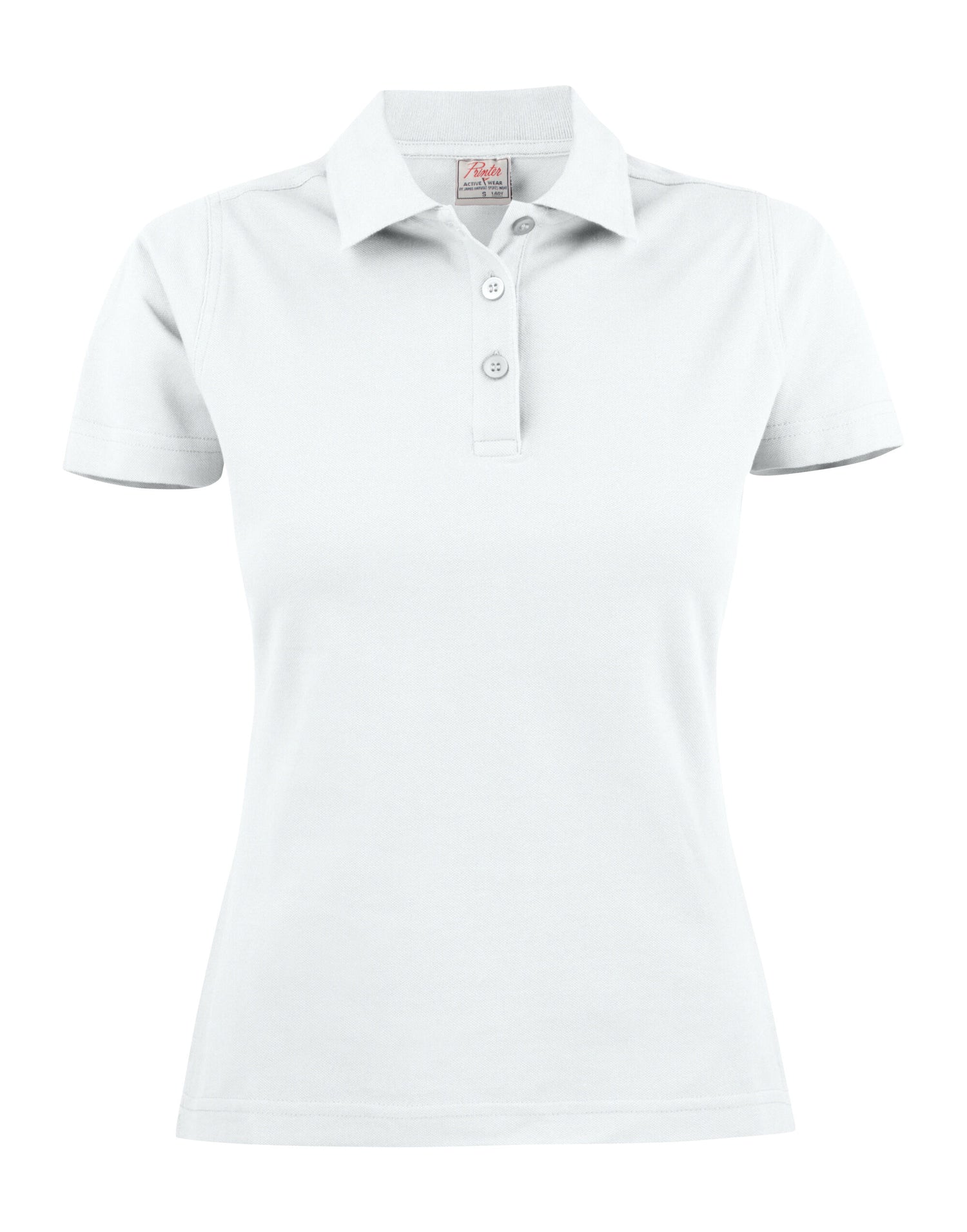 Printer Ladies Surf Light Polo PE2265023 - White - Customisable Polos