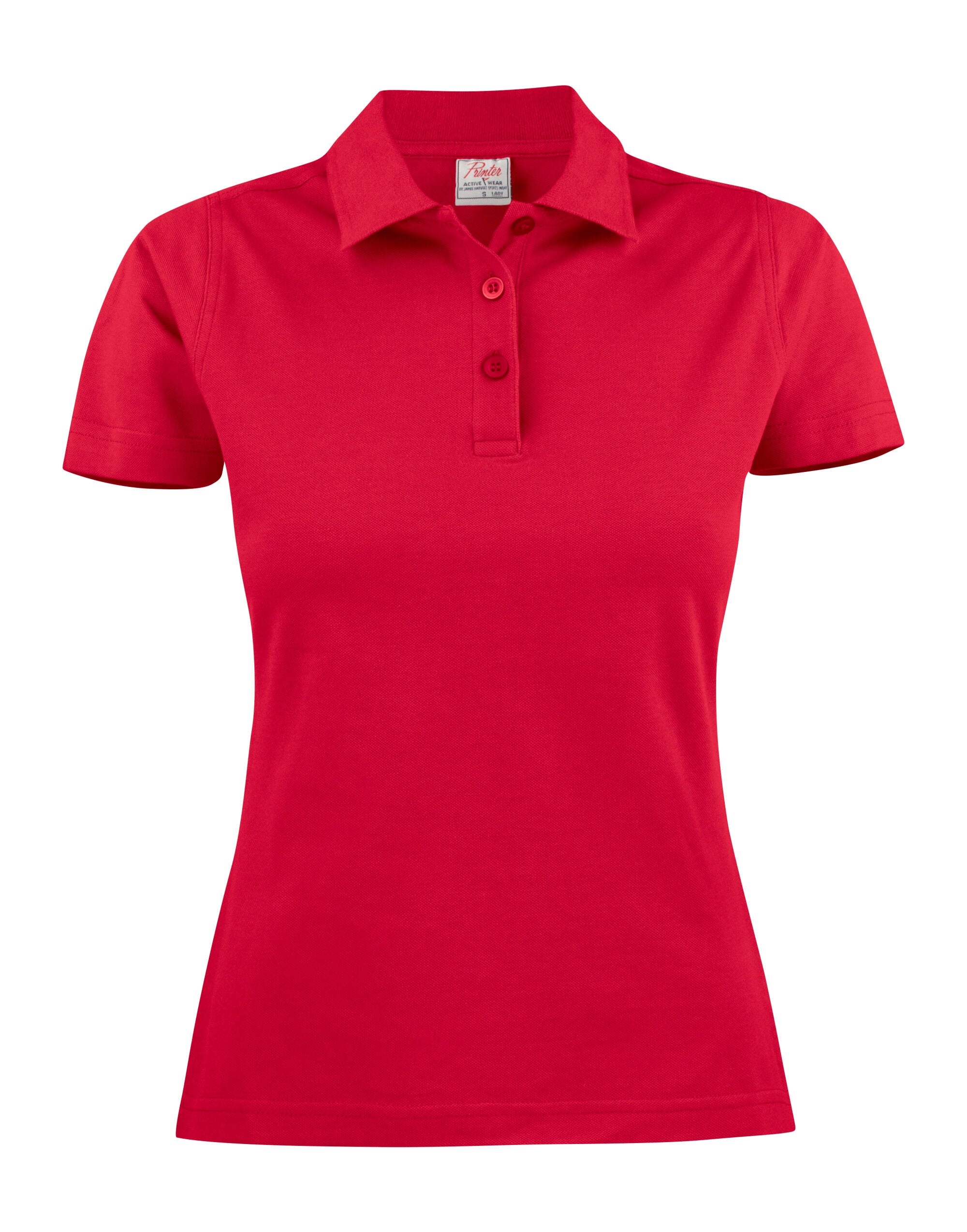 Printer Ladies Surf Light Polo PE2265023 - Red - Customisable Polos