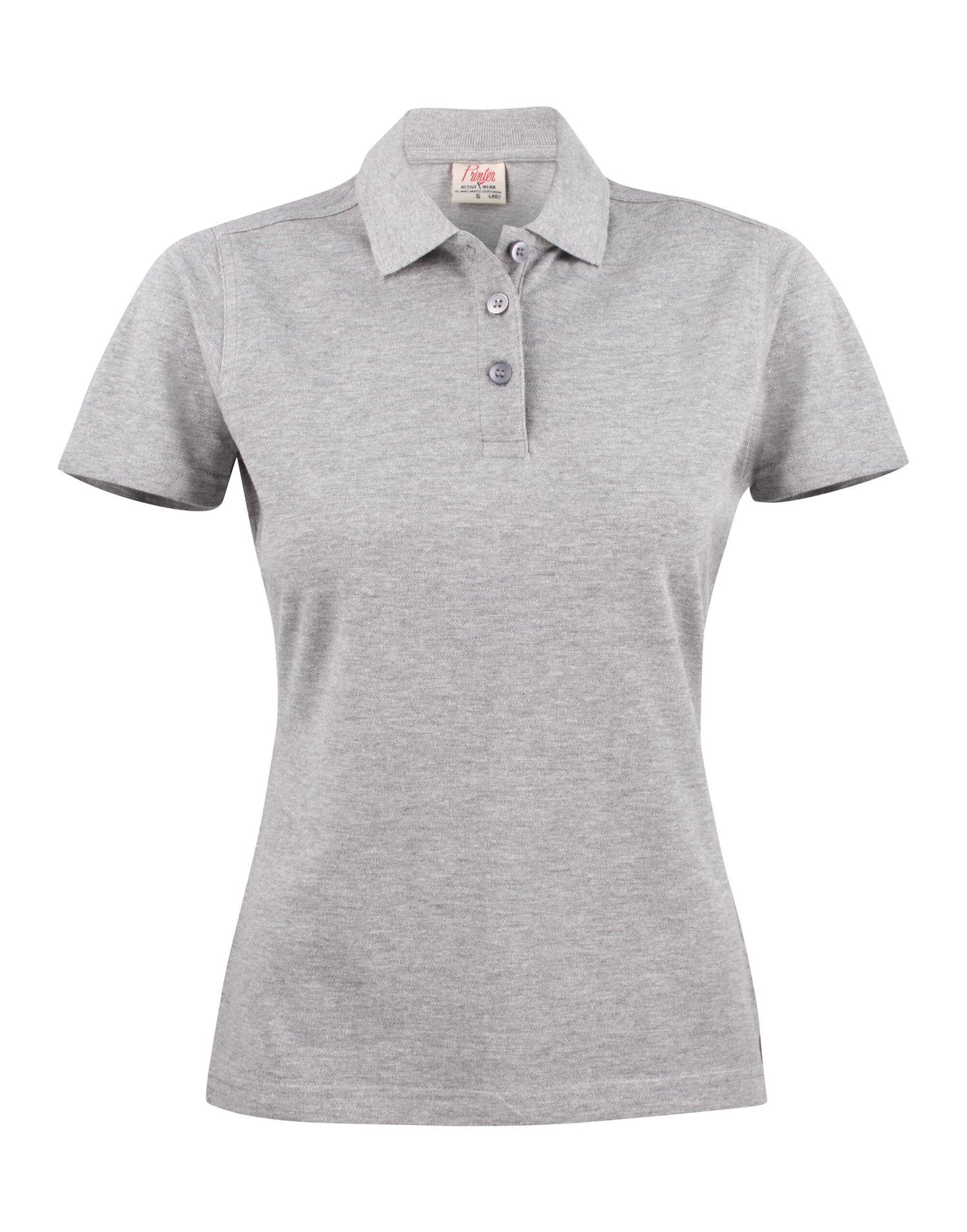 Printer Ladies Surf Light Polo PE2265023 - Grey Melange - Customisable Polos