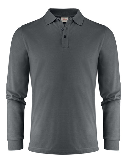 Printer Mens Surf Pro LS Polo PE2265026 - Steel Grey - Customisable Polos