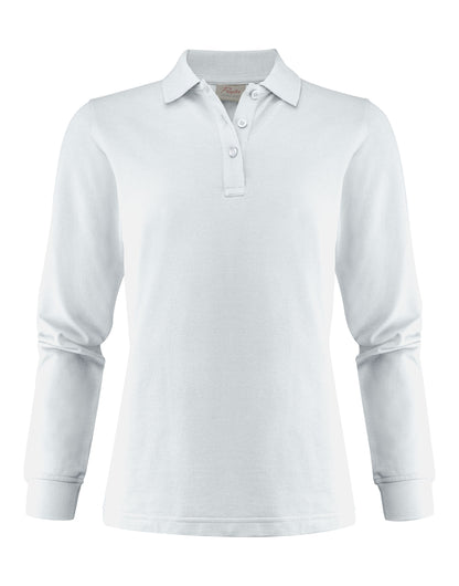 Printer Ladies Surf Pro LS Polo PE2265027 - White - Customisable Polos