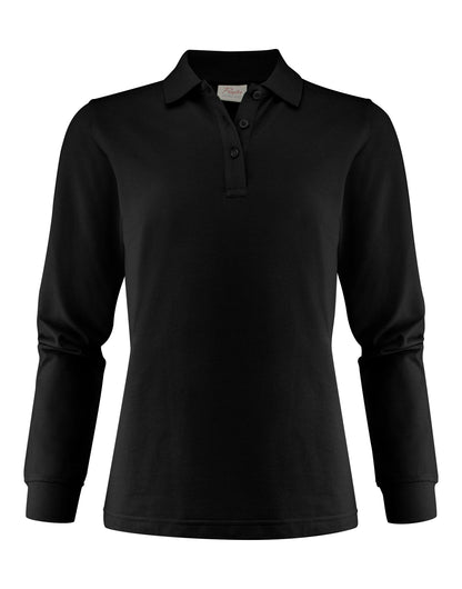 Printer Ladies Surf Pro LS Polo PE2265027 - Black - Customisable Polos