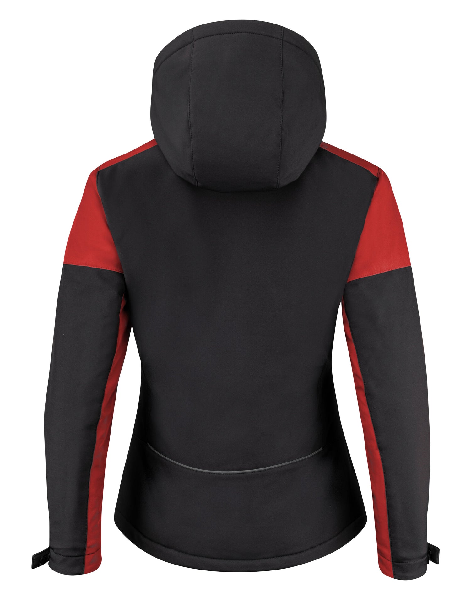 Printer Prime Ladies Padded Softshell pp2261072 - Black Red - Customisable Jackets
