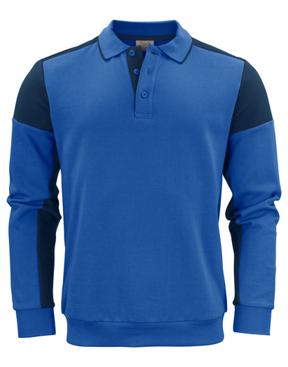 Printer Prime Long Sleeve Polosweater PP2262060 - Cobalt Navy - Customisable Polos