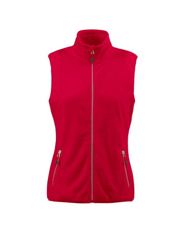 Printer Red Ladies Sideflip Fleece Vest pr2261507 - - Customisable Outerwear