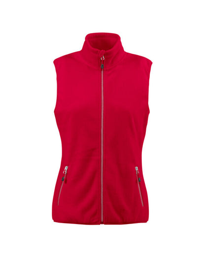 Printer Red Ladies Sideflip Fleece Vest pr2261507 - - Customisable Outerwear