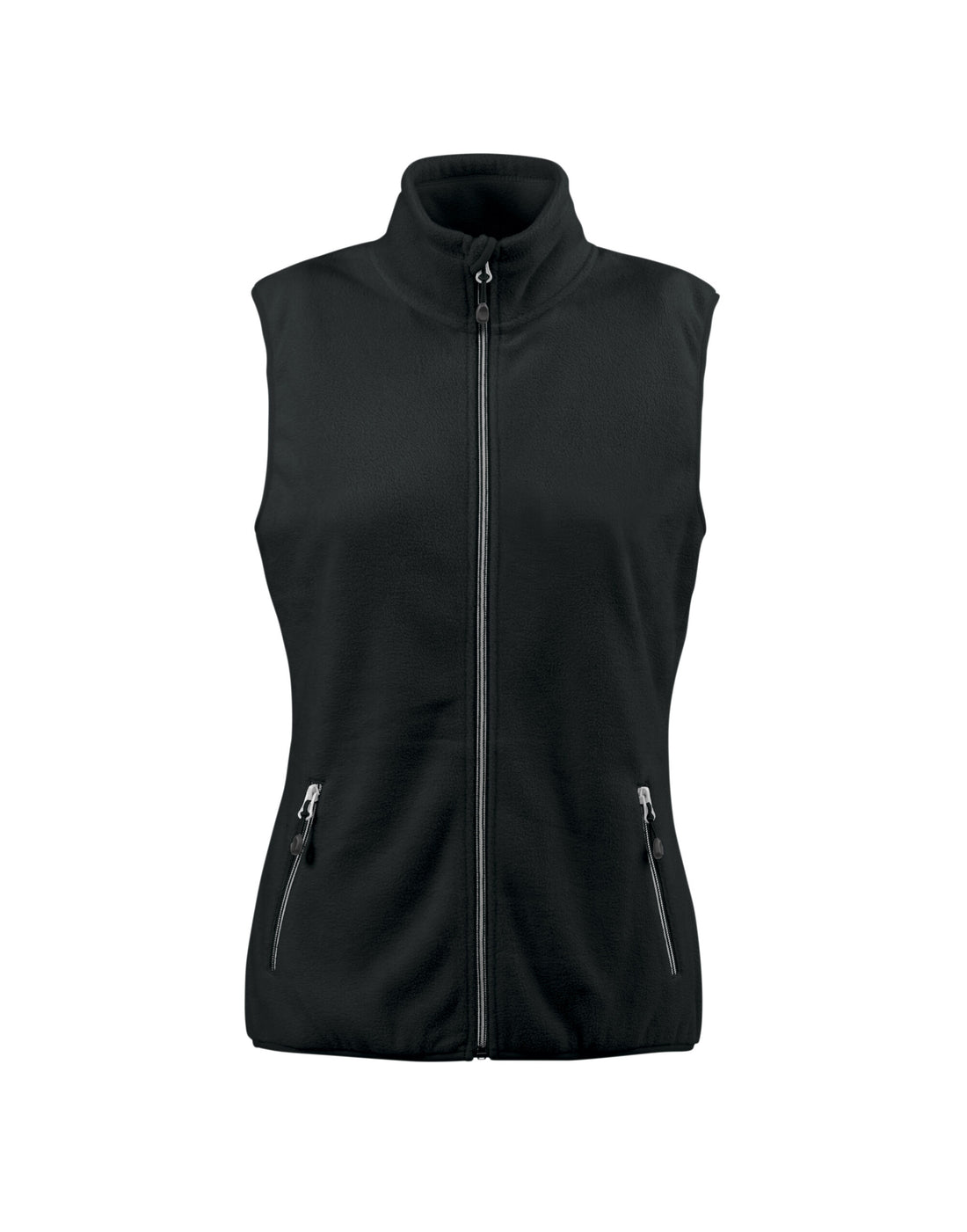 Printer Red Ladies Sideflip Fleece Vest pr2261507 - Black - Customisable Outerwear
