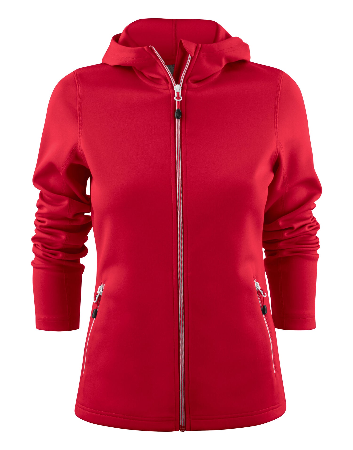 Printer Red Ladies Layback FZ Hoodie pr2262057 - Red - Customisable Hoodies