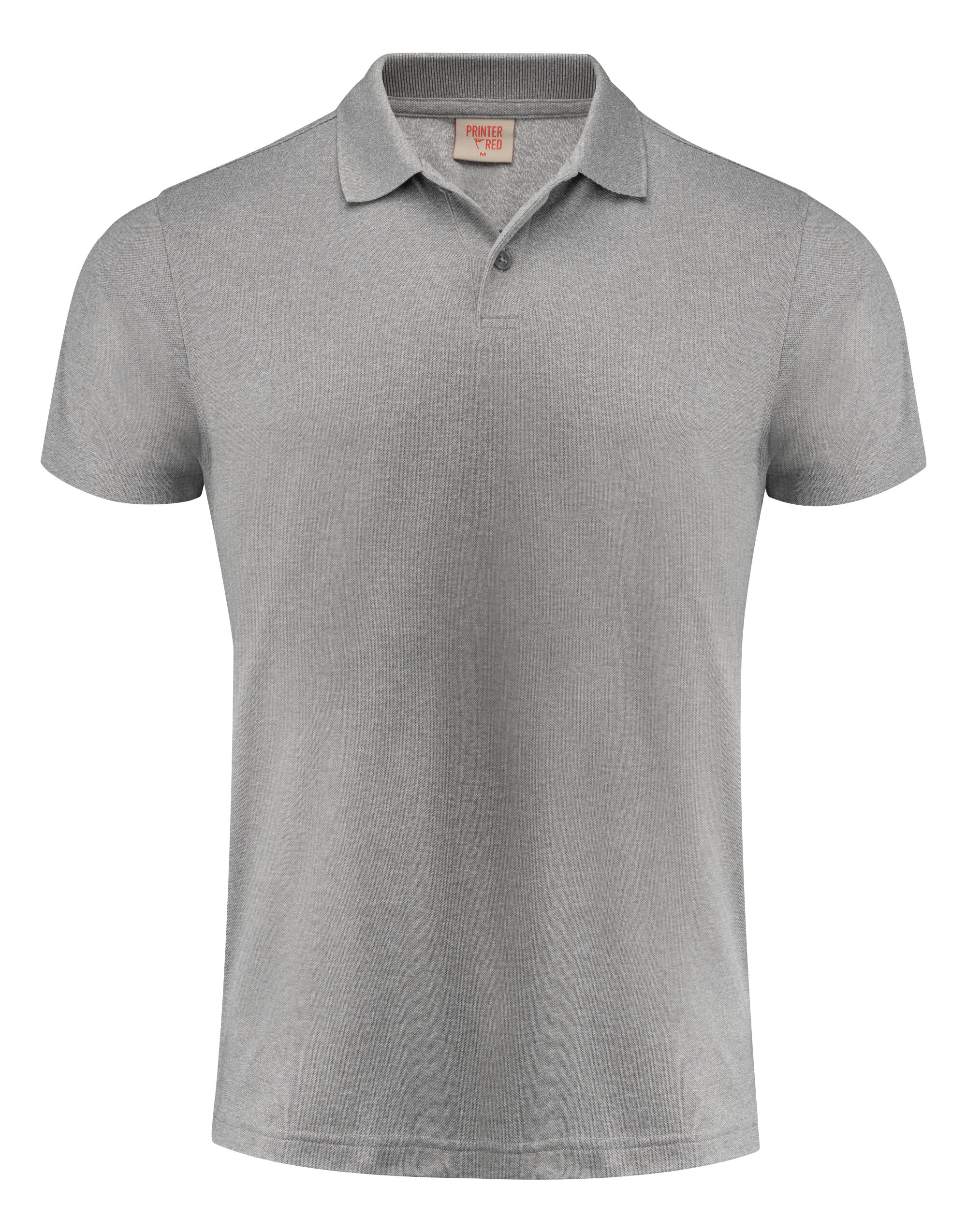 Printer Red Smash Polo Shirt PR2265028 - Grey Melange - Customisable Polos