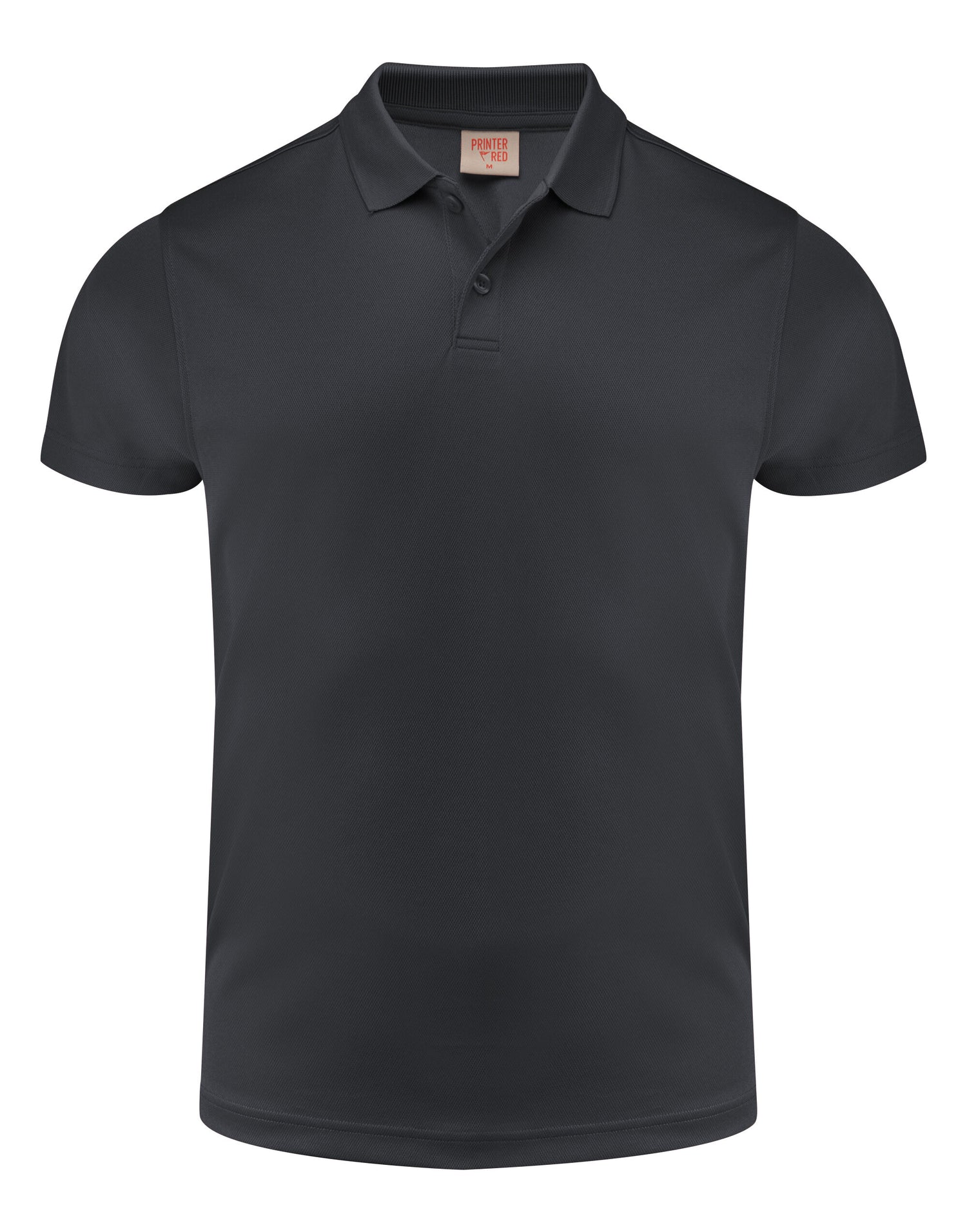 Printer Red Smash Polo Shirt PR2265028 - Black - Customisable Polos