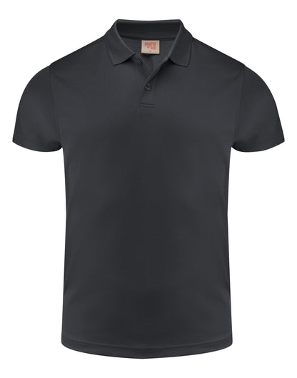 Printer Red Smash Polo Shirt PR2265028 - Black - Customisable Polos